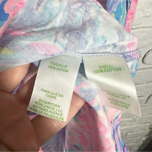 Lilly Pulitzer Davie Dress Pink and Blue Size XXS - Picture 9 of 9